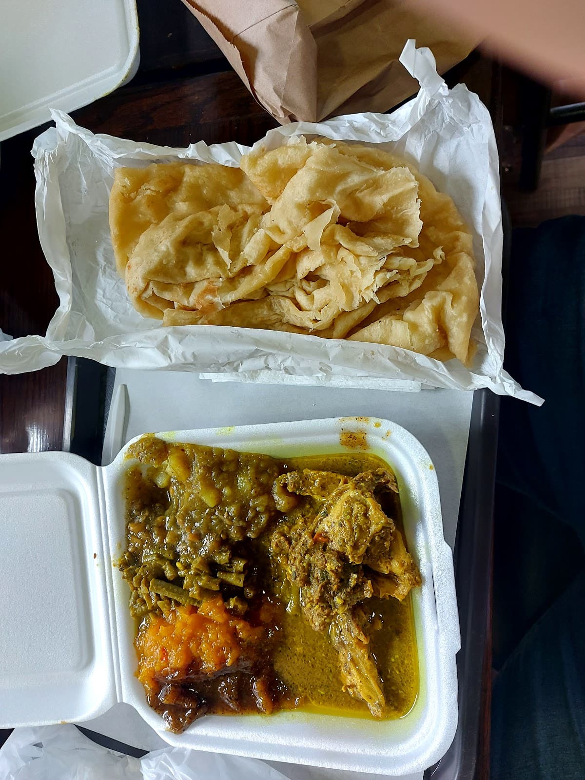 Drupati's Roti & Doubles — Doubles in San Juan, Trinidad and Tobago