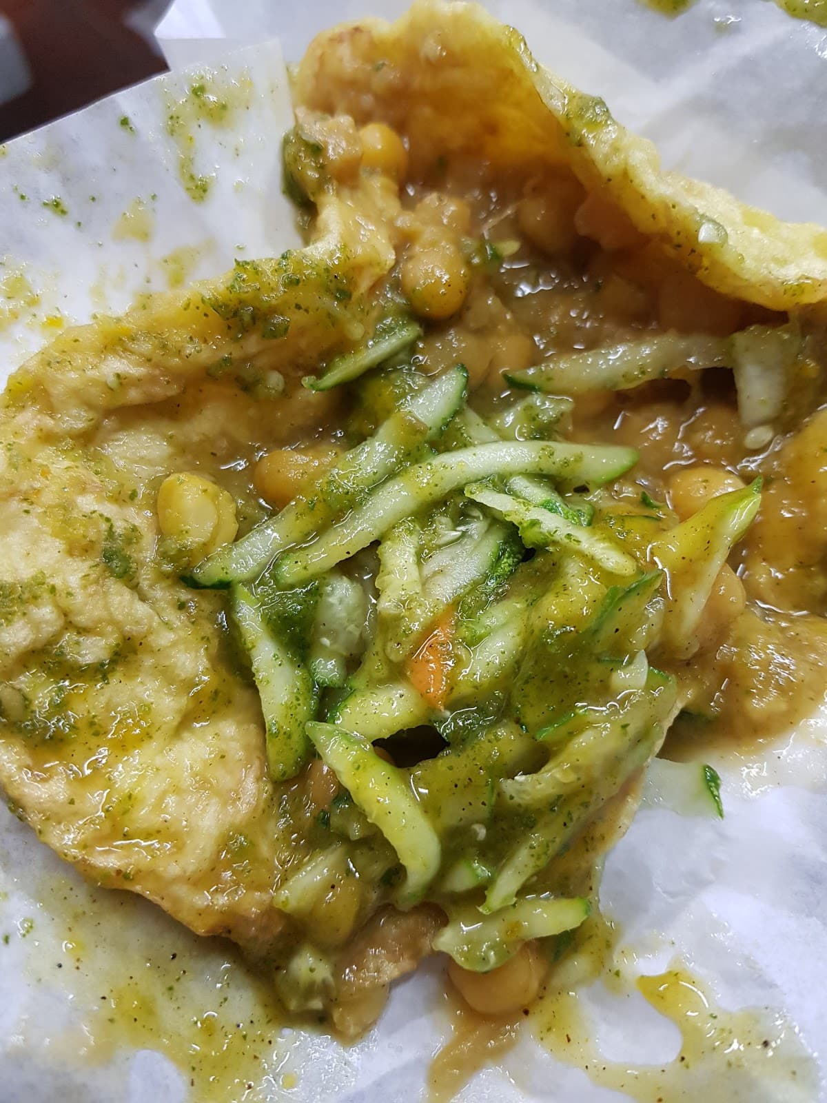 Sauce Doubles — Doubles in St. Augustine, Trinidad and Tobago